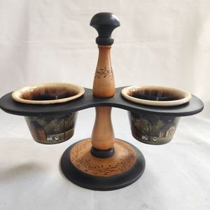 Farmhouse Country Condiment Sauce Caddy